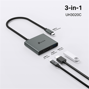 TP-LINK UH3020C USB Type C 3-Port Hub (HDMI+USB3.0+PD100W)
