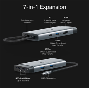 TP-LINK UH7021C USB TypeC 7-Port Hub