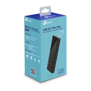 TP-LINK UH720 7port USB 3.0 Siyah USB Çoklayıcı Hub Adaptörlü