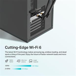 TP-LINK ARCHER TX20E AX1800 WI-FI 6 BLUETOOTH 5.2 PCIE ADAPTOR
