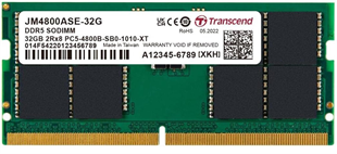 TRANSCEND 32GB DDR5 4800MHZ CL40 NOTEBOOK RAM VALUE JM4800ASE-32G