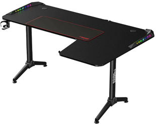 TWISTED Minds L Şekilli RGB Sağ Oyuncu Masası Siyah TM-Y-RB-RGB