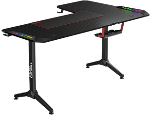 TWISTED Minds L Şekilli RGB Sol Oyuncu Masası Siyah TM-Y-LB-RGB