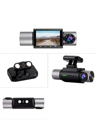 TWOGO GO-XRAY2 Day Night GPS Araç İçi Kamera Geniş Açı Çift Ekran