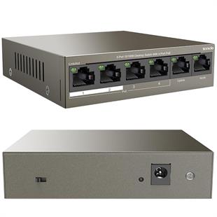 Tenda TEF1106P 2 x Uplink + 4 Port Poe Ethernet Switch 63 Watt
