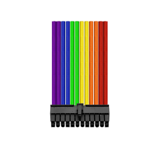 Thermaltake TtMod AC-049-CNONAN-A1  Rainbow Power Supply Sleeved Kablo Seti  (16 AWG)