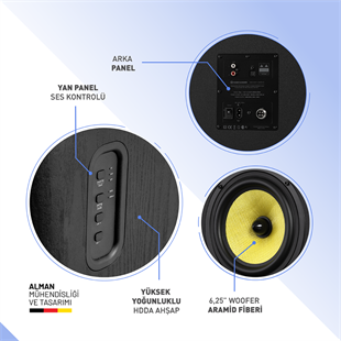 Thonet & Vander KUGEL 2.0 140W Cinema Hoparlör Gen2 - 2.0 Sistem