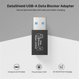 UNITEK DATASHIELD USB-A VERI ENGELLEYICI ADAPTOR (A1056ABK01)