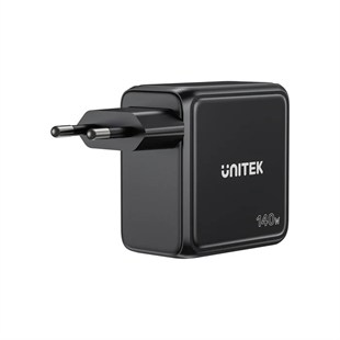 UNITEK REXO 140W 4 PORTLU AKILLI EKRANLI GAN SARJ CİHAZI  (P1132ABK01-EU)