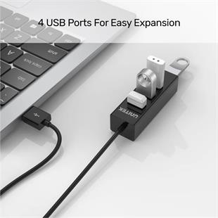 UNITEK TYPE-A TO 4 PORT USB HUB 80CM KABLO(Y-2140)