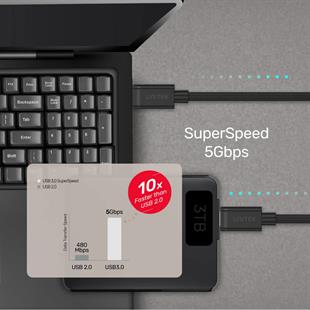 UNITEK TYPE-C HIZLI ŞARJ KABLOSU 1MT 60W(Y-C477BK)