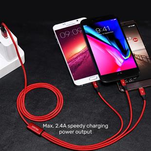 UNITEK USB-A 3 U 1 ARADA HIZLI ŞARJ 1.2MT 2.4A (C14049BK)