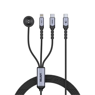 UNITEK USB-C 3 U 1 ARADA 100 W HIZLI SARJ KABLOSU 1.2M (C14180AGY01-1.2M)