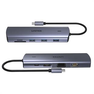 UNITEK USB-C 9 IN 1 UNIVERSAL DOCK STATION (D1113A)