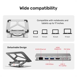 UNITEK USB-C NOTEBOOK STANDI (D1109A)