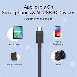 UNITEK USB3.0 TO USB-C ŞARJ 1.5MT (C14103BK-1.5M)