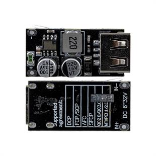 Weko WK-22853 USB-A DC Voltaj Düşürücü Modül Telefon Şarj Devresi Giriş 6-32V Çıkış 5V TO Q.C3.0 Step Down