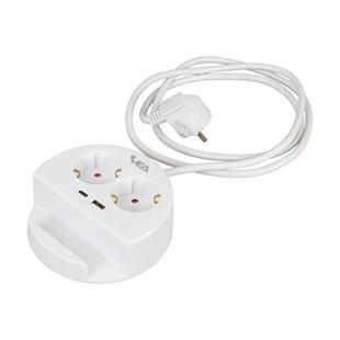 VE- G1102C 2li USB+ Type-C Girişli Anahtarlı 1.5 Metre Grup Priz
