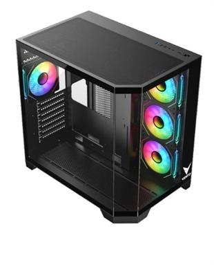 VENTO 850w 80+ BRONZE VG4204FA Panoramik Gaming EATX PC Kasası Siyah