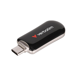 VERBATIM 64GB Plectra 30224 TYPEC USB 3.2 Bellek Siyah 100MB/s