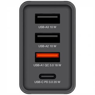 VERBATIM CHR-30EU1 30W 4 Bağlantı Noktalı USB Duvar Şarj Cihazı - Siyah