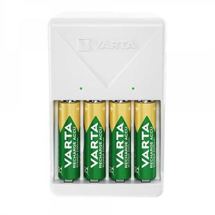 Varta 4XAA 2100 Mah Pilli Beyaz Plug Pil Şarj Ci̇hazı