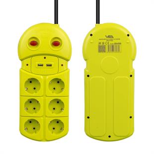 Vea VE-970USB 6Lı 2 USBli 1.5 Metre Grup Priz