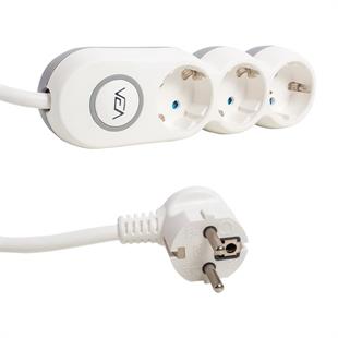 Vea VE2S3S 3lü Anahtarlı 1.5 Metre Çoklu Priz
