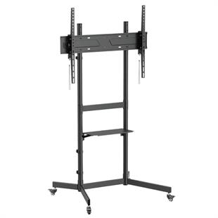 Vontech V1044VE 55-100 Uyumlu Tekerlekli Ayaklı Raflı LCD-LED TV Sehpası Standı