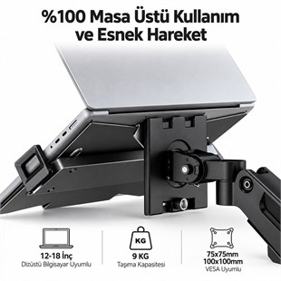 Vontech VT-NB-FP2 Vesa Montajlı Metal 10