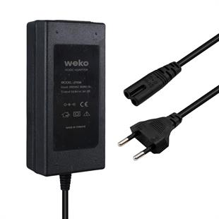 Weko 12.6 Volt - 3 Amper Krokodil Uçlu Ledli Yerli Üretim Masaüstü Şarj Adaptörü