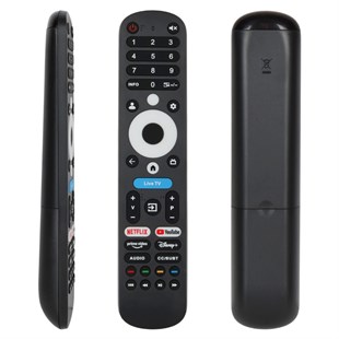 Weko Philips-Arçelik-Beko-Onvo Ses Komutsuz Live TV-Netflix-Youtube-Prime Video-Disney-Audio Akıllı TV Kumanda
