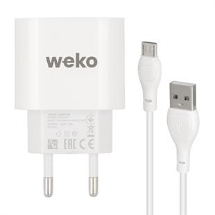 Weko WK-21441 PDU QC 3.0 Amper Telefon Şarj Adaptörü + Micro USB Kablo