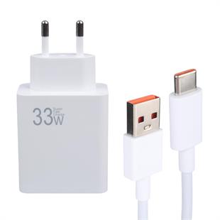 Weko WK-27876 M11 Beyaz 33 Watt Turbo Usb Şarj Başlık Adaptörü + Type-C Kablo