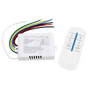 Weko WK-28838 4 Kanallı Uzaktan Kumandalı Aydınlatma Kontrol Anahtarı Avize Modülü