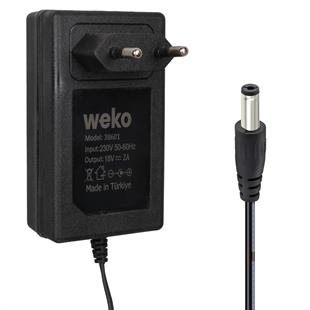 Weko WK-38601 18 Volt - 2 Amper 5.5*2.5 Mm Uçlu Yerli Üretim Priz Tipi Adaptör