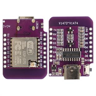 Wemos D1 Mini V4.0 ESP-07S Geliştirme Kartı Type-C Girişli WiFi Mikrokontrolcü Modülü
