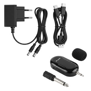 Westa WAP-300T USB + SD Kart Girişli Şarjlı Mini Seyyar Kablosuz Mikrofonlu Rehber Anfisi