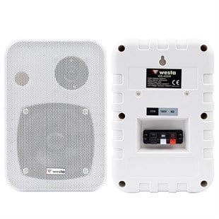 Westa WS-405W Beyaz 10 Cm Trafolu 10w 100v Duvar Tipi 2li Sütun Hoparlör