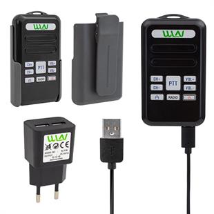 Wln KD-C80 3-5 Km 16 Kanal Radyolu Deprem Çantası İçin Mini Telsiz