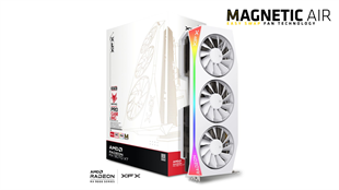 XFX 16GB RX9070XT MAGNETIC AIR OC WHITE RX-97TMARGW9 GDDR6 256Bit RGB PCIE 5.0 BEYAZ