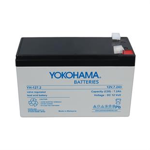 Yokohama YH-127.2 12 Volt - 7.2 Amper UPSler İçin Akü (150x65x90 mm)