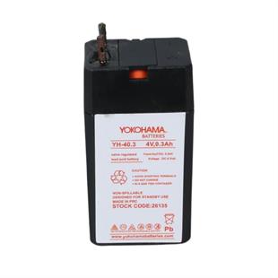 Yokohama YH-40.3 4 Volt - 0.3 Amper Akü (25.5x19.5x48 mm)
