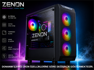 ZENON Gaming ZG-167 i7-14700F 16GB 1TB SSD 8gb RTX5060 DOS Masaüstü Oyun Bilgisayarı (3 Yıl Garanti)