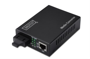 Digitus Media/Rate Converter, 10/100/1000Base-T - 1000Base-LX (Singlemode 10 km, SC)