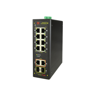 XENTINO SI0822GP 10PORT INDUSTRIAL POE FIBER UNMANAGED SWITCH