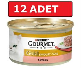 Gourmet Gold Savoury Cake Somonlu Kedi Konservesi 12x85 Gr