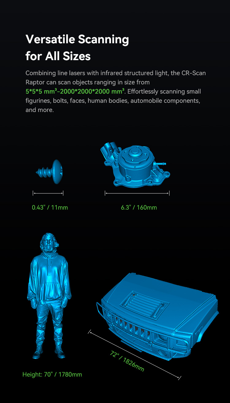 Creality CR-Scan Raptor 3D Tarayıcı