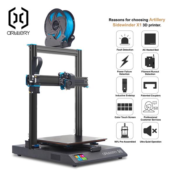Artillery® Sidewinder X1 3D Yazıcı