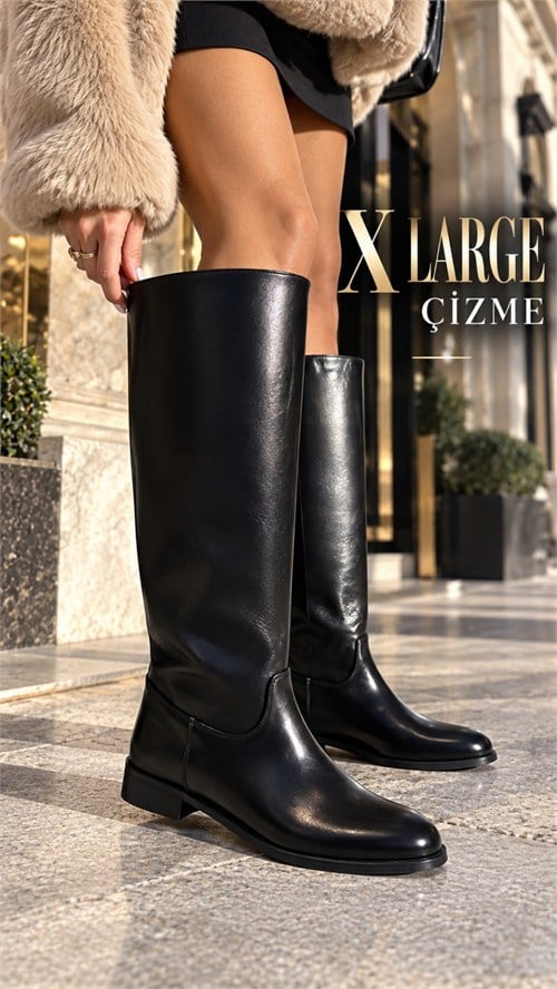 Bloke X Large Çizme Siyah - Düz Çizme